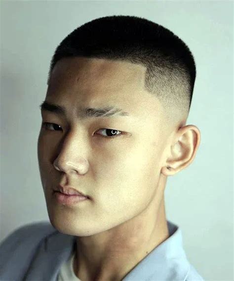 asian crew cut fade|crew cut with tapered sides.